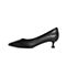 森达2021秋季新款商场同款气质尖头小猫跟女浅口单鞋3EK01CQ1