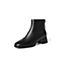 森达2021冬季新款商场同款气质简约粗跟休闲女短皮靴4MK01DD1