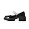 森达2021秋季新款商场同款漆皮玛丽珍粗跟女浅口单鞋3EU02CQ1