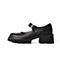 森达2021秋季新款商场同款简约玛丽珍粗跟女浅口单鞋3EU03CQ1