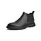 森达2021冬季新款商场同款时尚潮流休闲男切尔西短靴V3442DD1