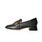 森达2022春季新款商场同款时尚知性通勤粗跟女单鞋4P525AA2