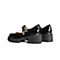 森达2022春季新款商场同款时尚玛丽珍漆皮粗跟女单鞋4JC01AQ2