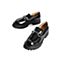 森达2022春季新款商场同款时尚马丁靴学院风女乐福鞋4KC20AA2