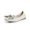 森达2022春季新款商场同款时尚蝴蝶结舒适平跟女浅口单鞋3BX01AQ2