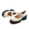 森达时尚玛丽珍女秋季商场同款学院风粗跟单鞋4YF01CQ2