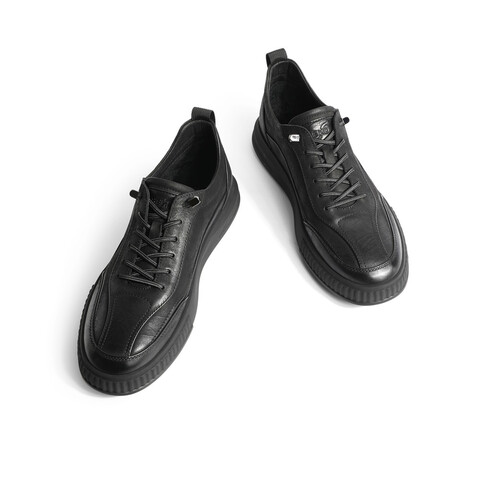 森达时尚板鞋男2022冬季新款商场同款简约舒适休闲鞋1EQ01DM2