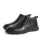 森达简约休闲靴男2022冬季新款商场同款一脚蹬舒适皮靴1EJ02DD2