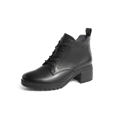 森达简约时装靴女2022冬季新款商场同款时尚通勤粗跟短靴VY2B6DD2