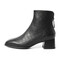 森达气质时装靴女2022冬季新款商场同款时尚粗跟休闲短靴4MH40DD2