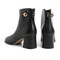 森达气质时装靴女女2022冬季新款商场同款时尚粗高跟短靴SFP01DD2