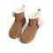 森达甜美雪地靴女2022冬季舒适保暖户外休闲短靴ZT728DD2