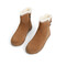 森达时尚雪地靴女2022冬季新款商场同款时尚户外短靴SHB01DD2