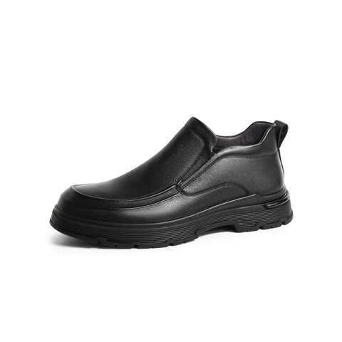 森达舒适休闲靴男2022冬季新款商场同款舒适一脚蹬短靴1FP01DD2