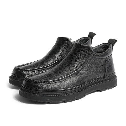 森达简约休闲靴男2022冬季新款商场同款户外时尚皮靴1GL01DD2