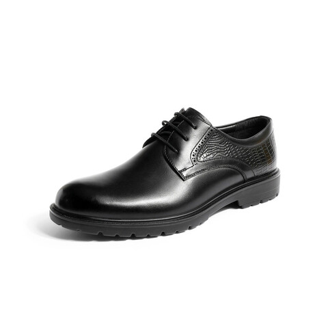 森达英伦商务男鞋2023春季新款商场同款通勤舒适正装皮鞋1FR01AM3