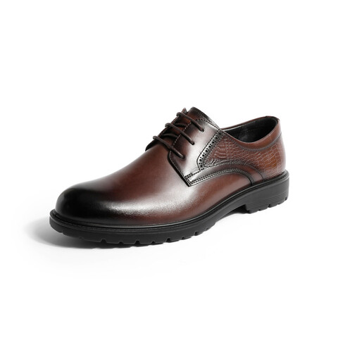 森达英伦商务男鞋2023春季新款商场同款通勤舒适正装皮鞋1FR01AM3