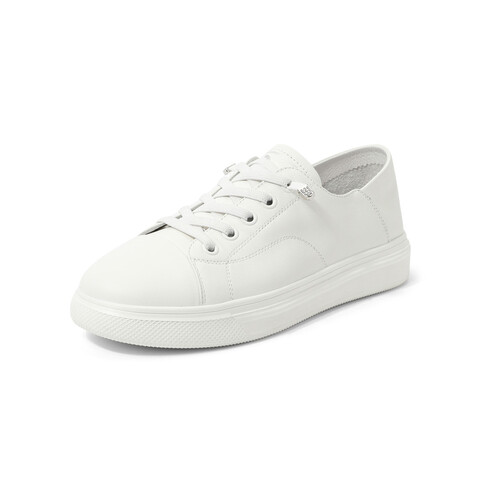 森达时尚板鞋女2023春季新款商场同款简约舒适休闲小白鞋SKX01AM3