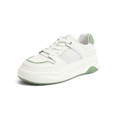 森达时尚小白鞋女2023夏新商场同款网面透气厚底休闲鞋SLS01BM3
