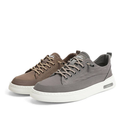 森达简约布鞋男2023夏季新款户外轻便平底纺织休闲鞋ZY141BM3