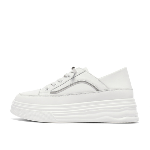 森达小白鞋女春商场同款鞋女士简约厚底SQH01CM3