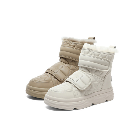 森达时尚雪地靴女2023冬季新款商场同款户外休闲厚底短靴SUP01DD3