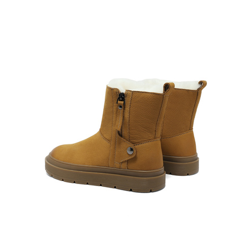 森达甜美雪地靴女2023冬新商场同款舒适保暖户外短靴SUE01DD3