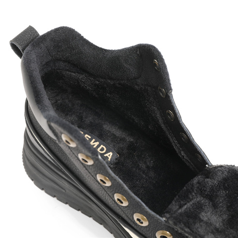 森达潮流高帮鞋女2023冬季新款商场同款户外舒适休闲靴SLG01DD3
