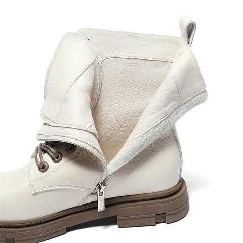 森达马丁靴女2023冬季新款商场同款欧美机车风休闲短靴SXV01DD3