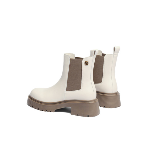 森达切尔西靴女冬商场同款气质ins潮厚底短靴SXZ01DD3