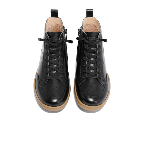 森达时尚休闲靴女2023冬季新款商场同款舒适行走平底短靴4CF42DD3