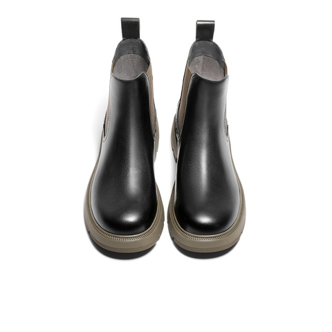森达时尚切尔西靴女2023冬新商场同款潮流厚底显瘦短靴4SN40DD3