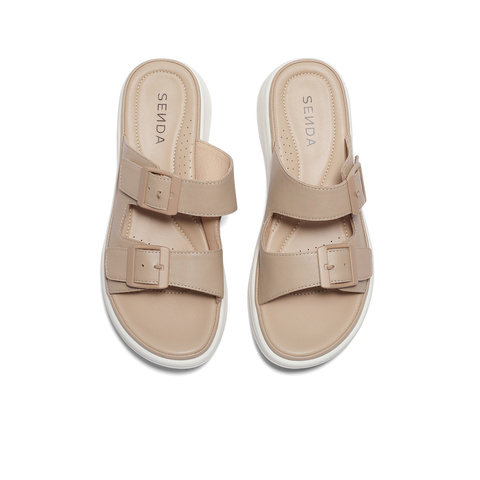 森达户外凉鞋女2024夏季新款商场同款时尚厚底休闲拖鞋SZQ01BT4