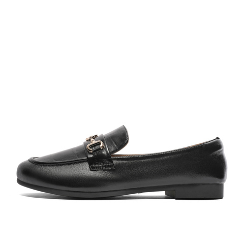 森达气质乐福鞋女春新商场同款欧美马衔扣职场单鞋SWX01AA4