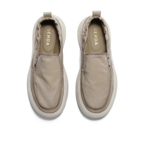 森达户外帆布鞋男2024夏新商场同款舒适轻便行走休闲鞋1NK01BM4