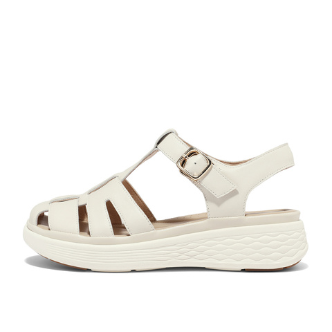 森达复古罗马凉鞋女夏新商场同款厚底休闲猪笼鞋SZL01BL4