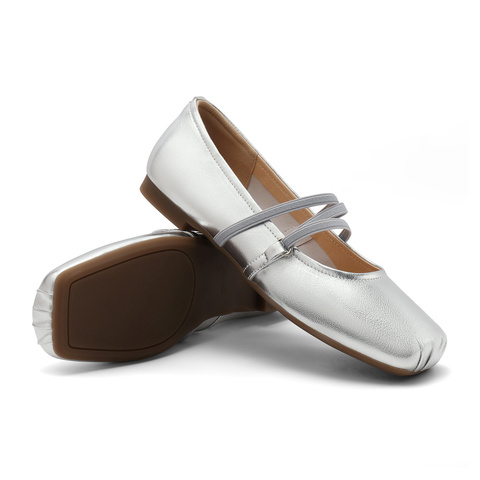 森达玛丽珍鞋女款2024新款秋软面平底芭蕾浅口单鞋ZCC34CQ4