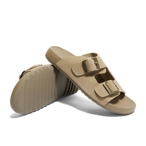 森达勃肯鞋女款2024新款外穿夏季舒适平底休闲凉拖鞋XCK01BT4