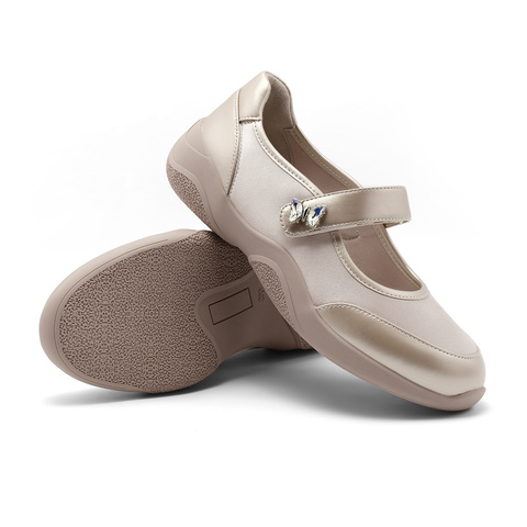 森达玛丽珍鞋女款2024新款秋季厚底芭蕾舞浅口单鞋ZCC42CQ4