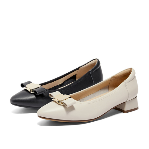 森达通勤鞋女款秋新款商场同款尖头气质浅口单鞋XBD01CQ4