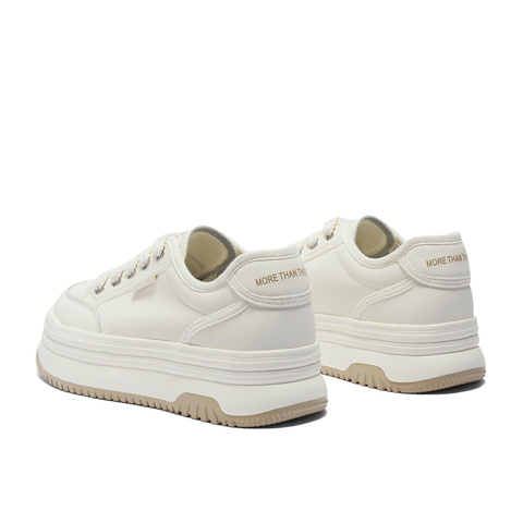 森达板鞋女款2024新秋商场同款厚底小白鞋XBW01CM4