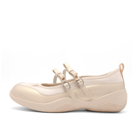 森达玛丽珍鞋女款2024新秋厚底芭蕾舞浅口单鞋ZCC51CQ4
