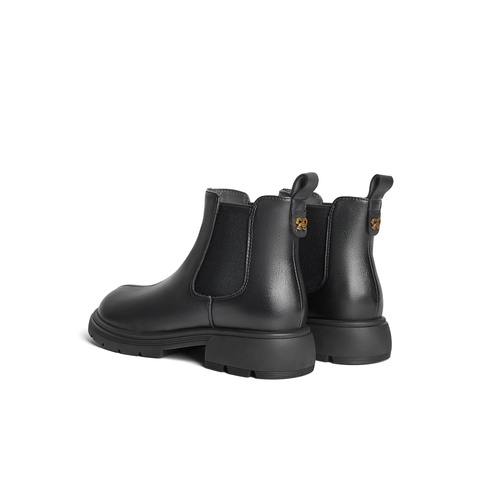 森达切尔西靴女款冬新商场同款经典休闲短靴XCU01DD4