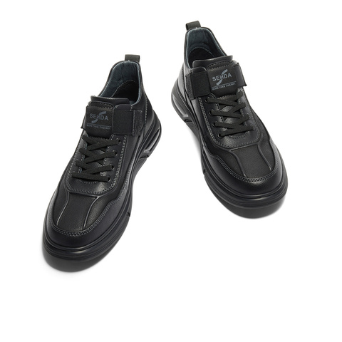 森达工装靴男款冬商场同款户外休闲短靴1ST01DD4