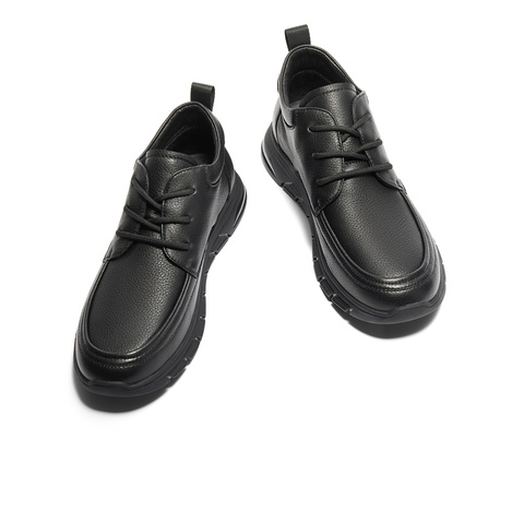 森达皮靴男子2024年冬季新款商场同款真皮休闲短靴1TA01DD4