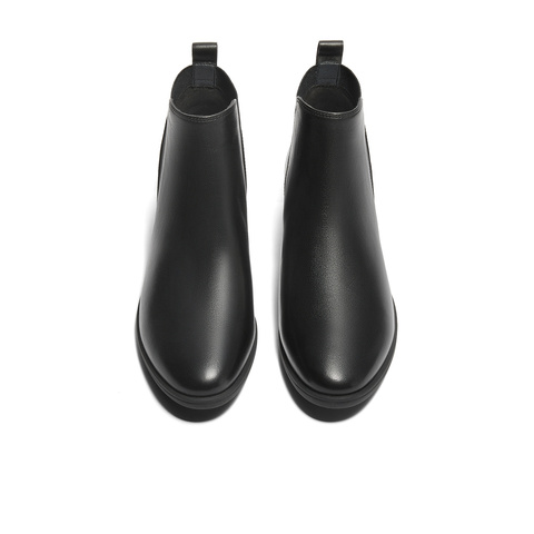 森达切尔西靴女年冬商场同款通勤舒适短皮靴4T6B7DD4