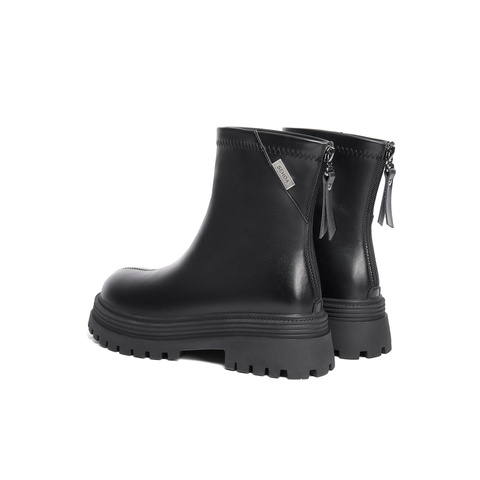 森达时装靴女款冬商场同款厚底增高显瘦短靴XEX01DD4