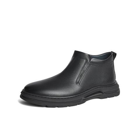 森达皮靴男子年冬商场同款厚底休闲低靴1TE02DD4