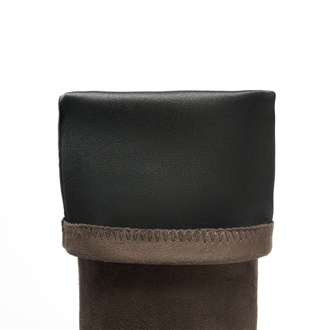 森达弹力靴女款冬显瘦厚底长筒过膝靴ZTE34DC4