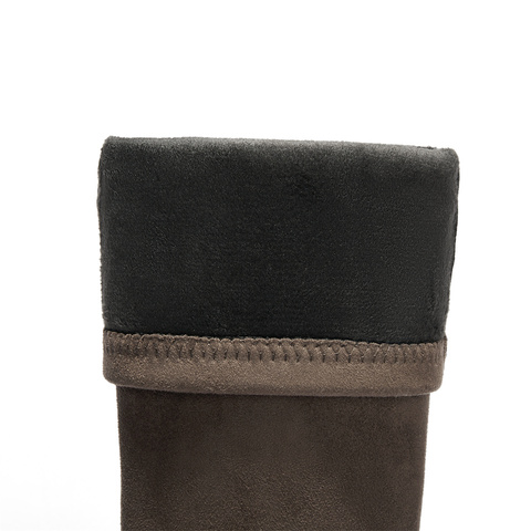 森达弹力靴女款冬显瘦厚底长筒过膝靴ZTE34DC4